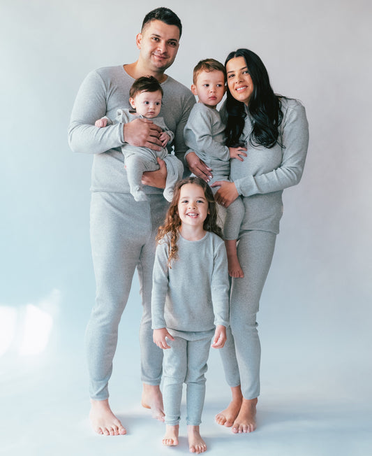 Personalised Loungewear - Dove Grey Adult and Kids Sizes