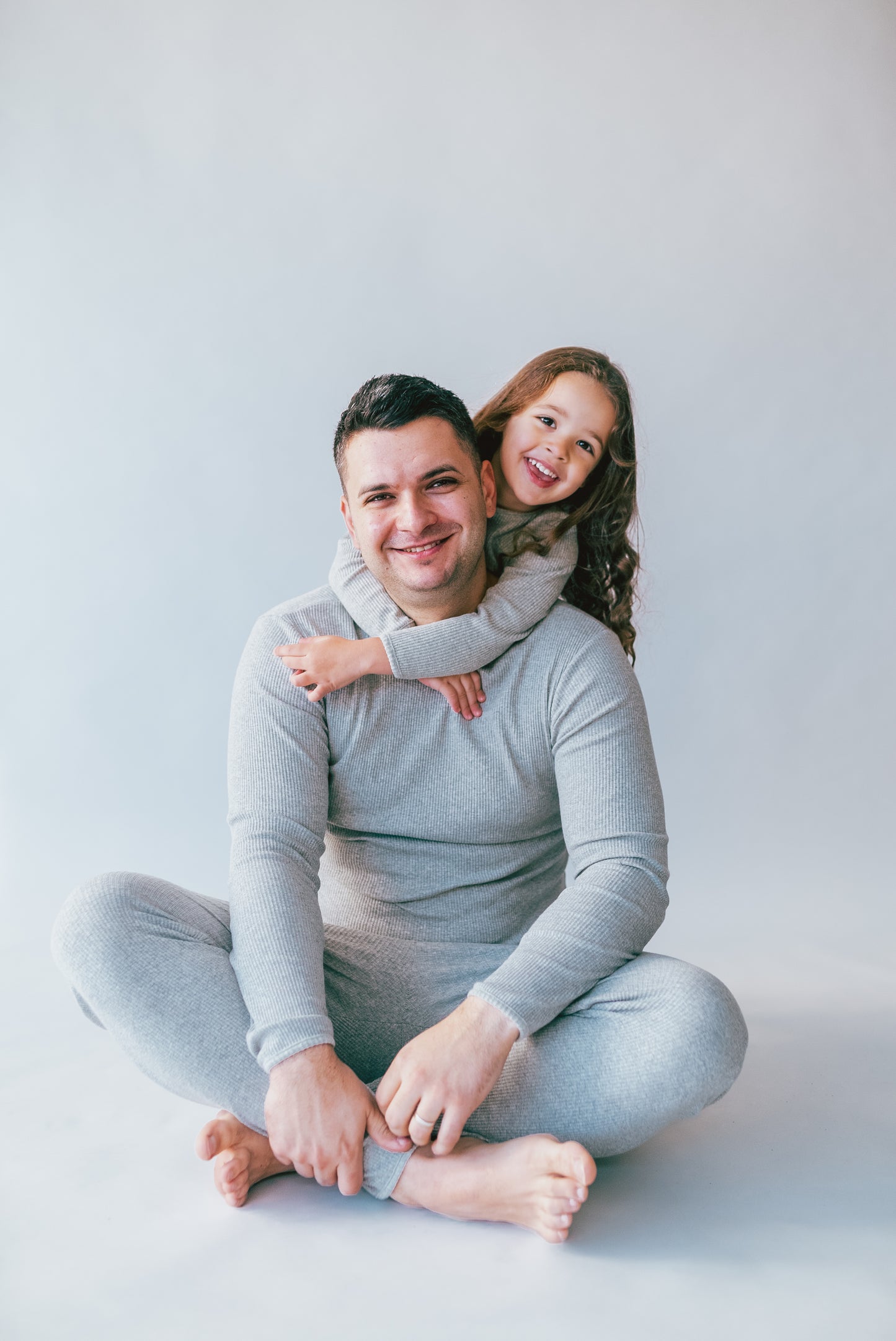 Personalised Loungewear - Dove Grey Adult and Kids Sizes