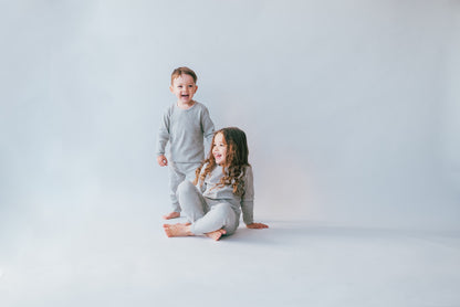 Personalised Loungewear - Dove Grey Adult and Kids Sizes