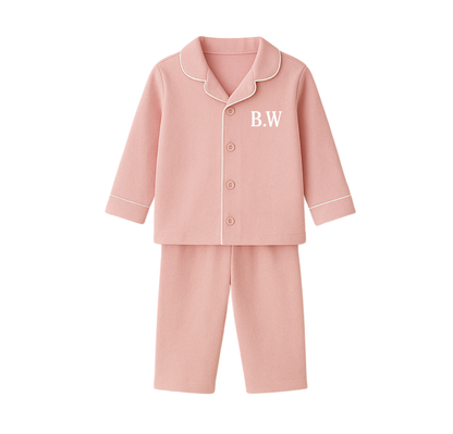 Personalised Initials Classic Kids Pyjamas | Custom Monogram Sleepwear