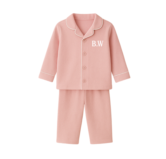 Personalised Initials Classic Kids Pyjamas | Custom Monogram Sleepwear