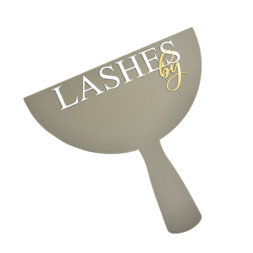 Personalised Lashfie & Browfie Acrylic Photo Prop | Custom Logo Social Media Display