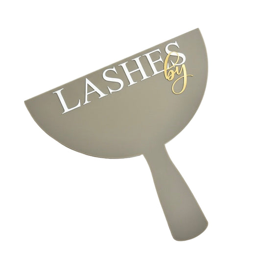 Personalised Lashfie & Browfie Acrylic Photo Prop | Custom Logo Social Media Display