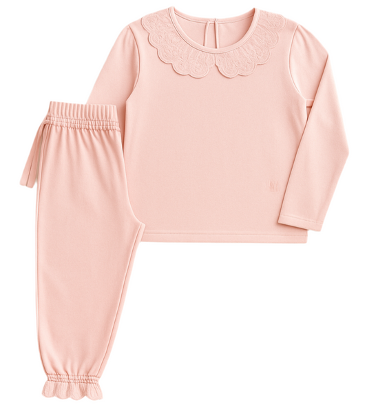 Personalised Girls Long Sleeve Frilled Pyjama’s