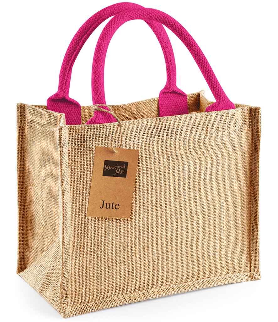 Personalised Mini Jute Gift Bag | Custom Name Tote | Party Favour Bag