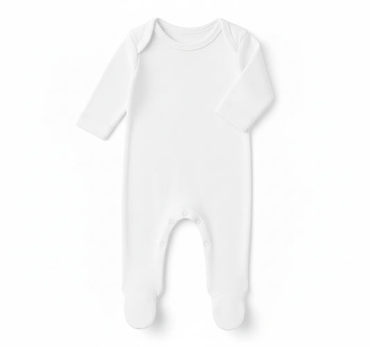 White or Red Baby Romper - Custom Design