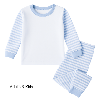 Adults Pyjama’s - Stripes - Sublimation Custom Designs