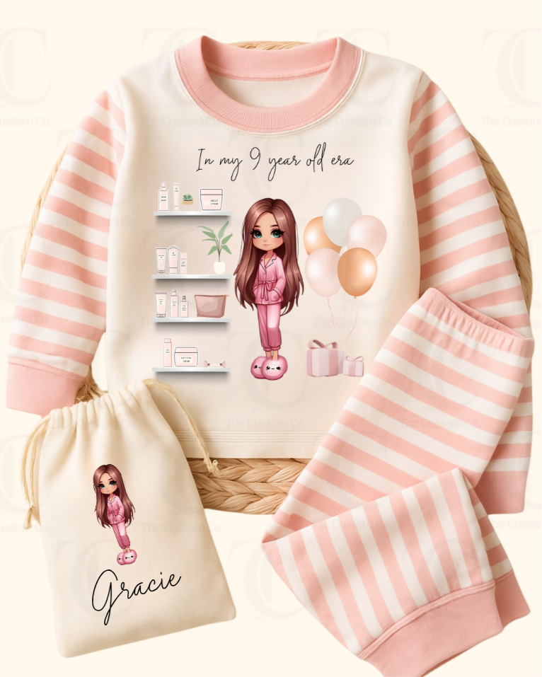 Personalised Birthday Pyjama’s - Girly Glam