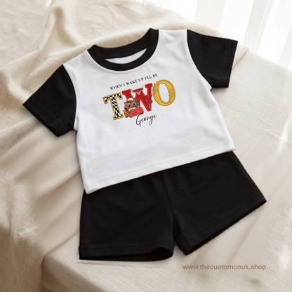 Children’s Lighting McQueen Personalised Pyjamas | Birthday Design