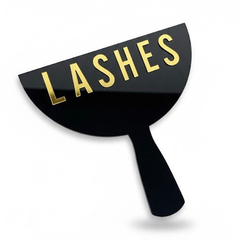 Personalised Lashfie & Browfie Acrylic Photo Prop | Custom Logo Social Media Display