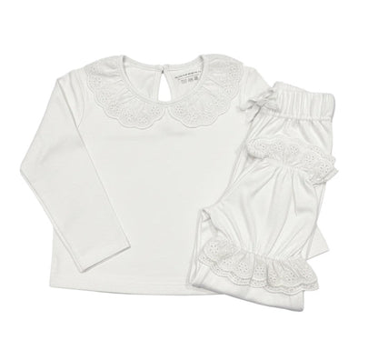 Customisable Girls Long Sleeve Frilled Pyjama’s