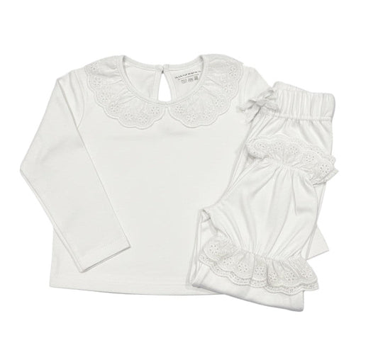 Customisable Girls Long Sleeve Frilled Pyjama’s