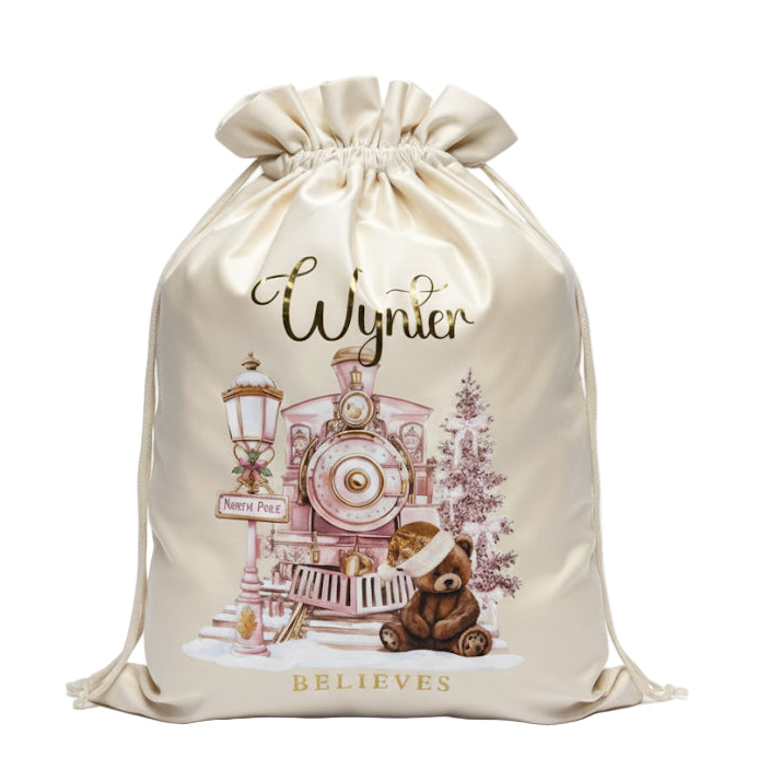 Personalised Christmas Santa Sack | Signature Teddy Bear Design