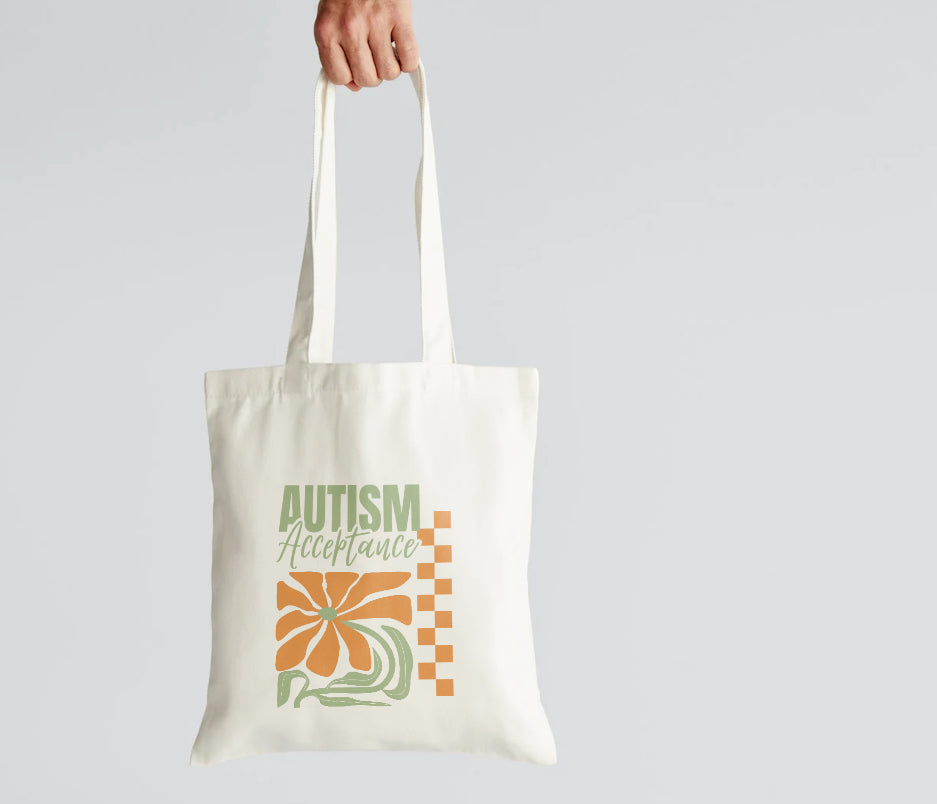 Custom Cotton Tote Bag – Autism Acceptance | The Inclusion Initiative