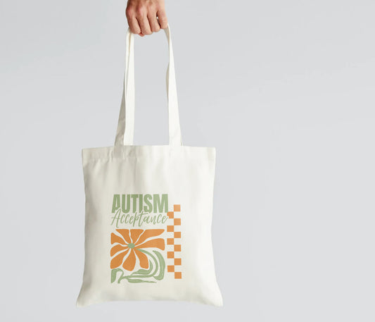 Custom Cotton Tote Bag – Autism Acceptance | The Inclusion Initiative
