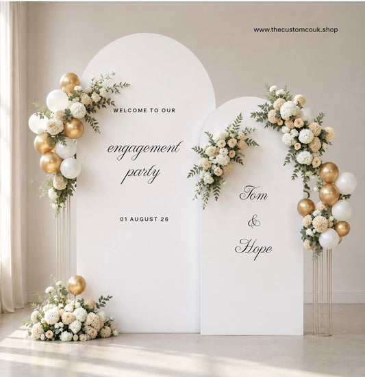 Custom Arch Fabric Backdrop Print & Design
