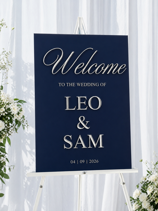 Personalised Wedding Display – Welcome Sign | A1 Acrylic