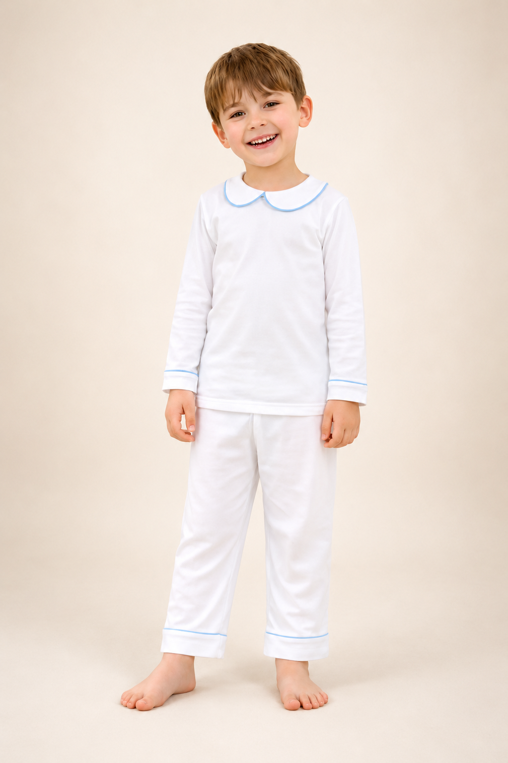 Luxury Children’s Cotton Pyjamas | Blue Collar
