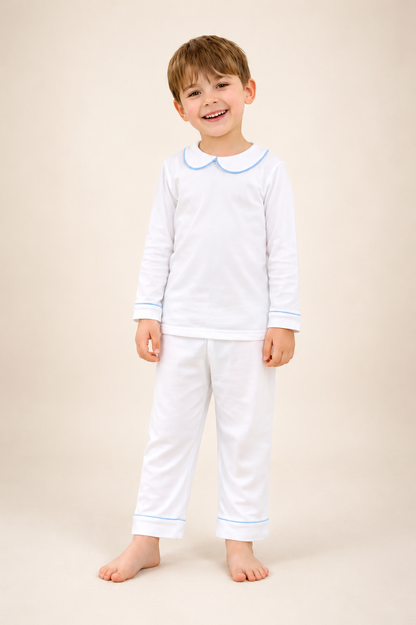Luxury Children’s Cotton Pyjamas | Blue Collar
