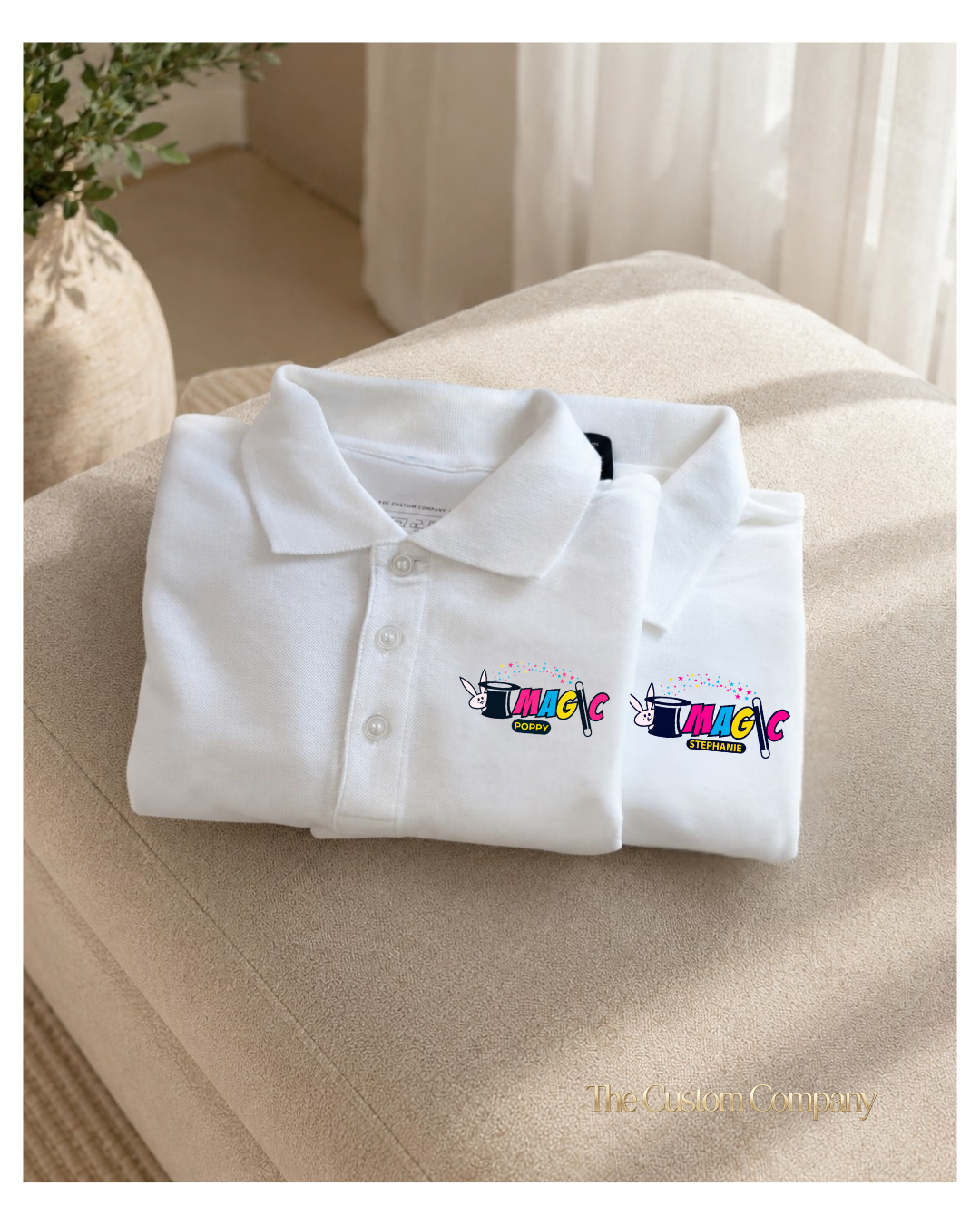 Custom Branded Polo Shirt | White