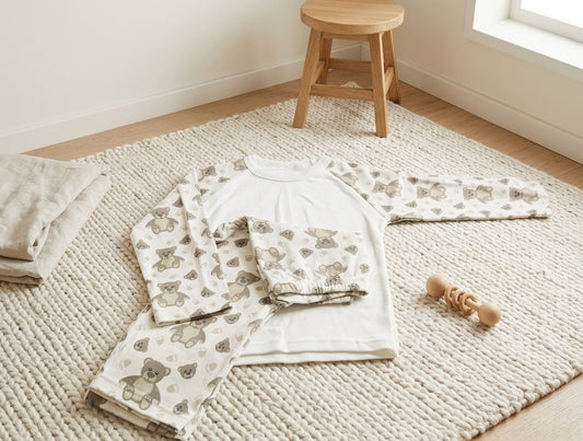Personalised Toddler Pyjamas | Teddy Bear Print