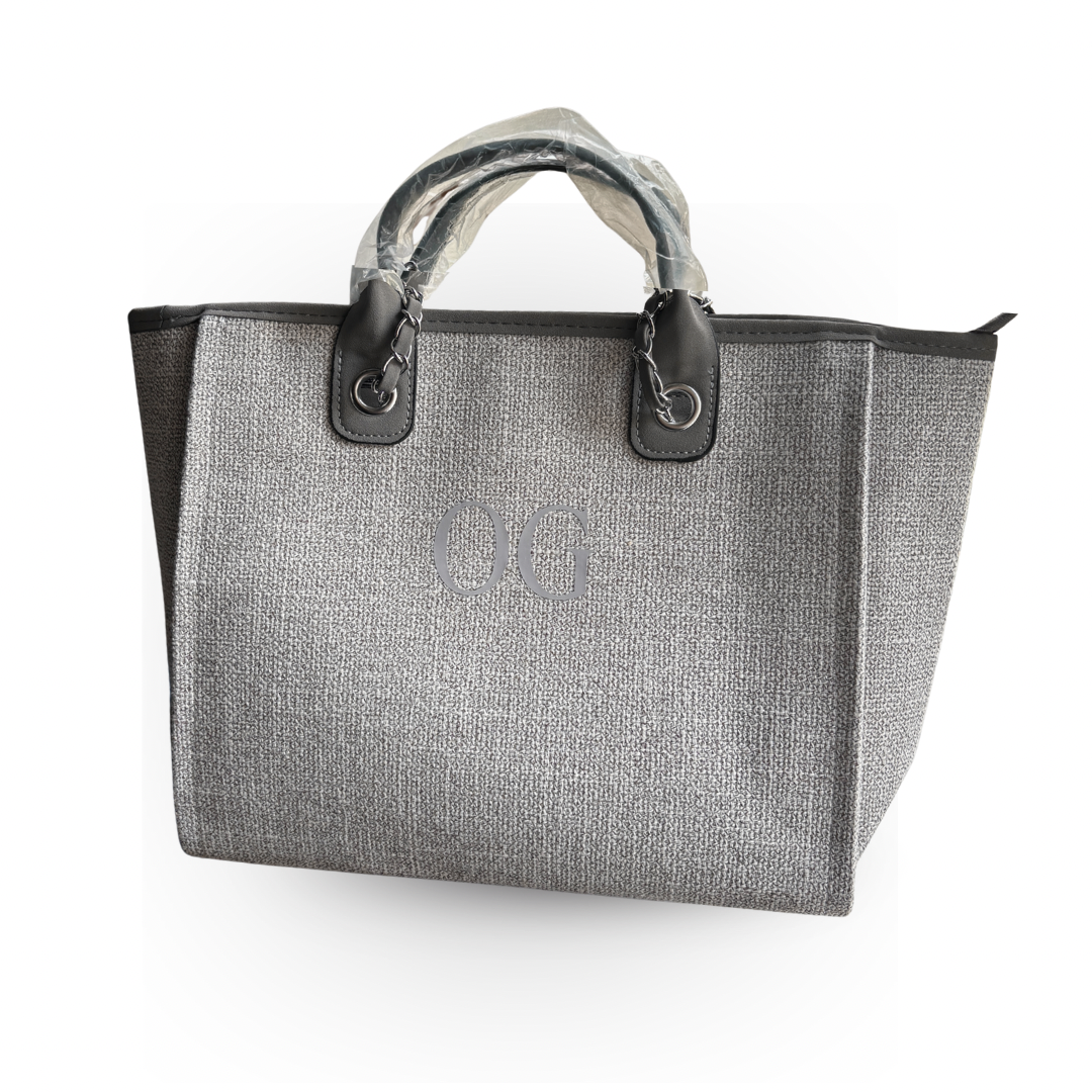 Personalised Women's Tote Bag - Grey