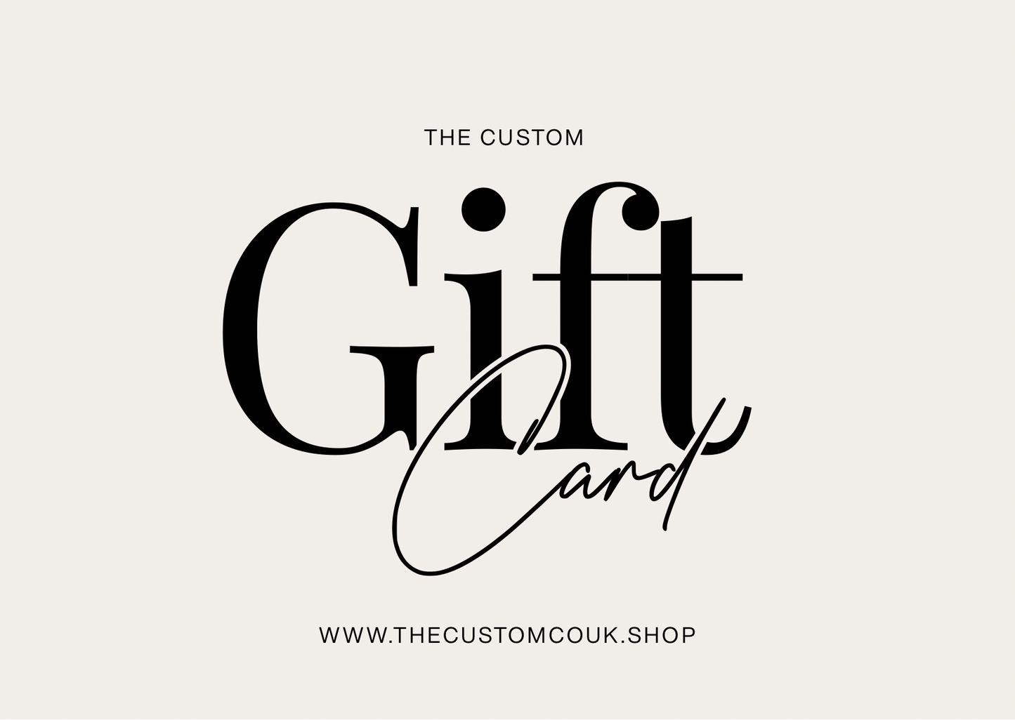 The Custom Company Gift Card