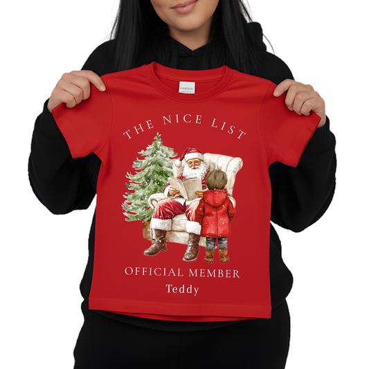 Children’s Christmas T-Shirt - The Nice List