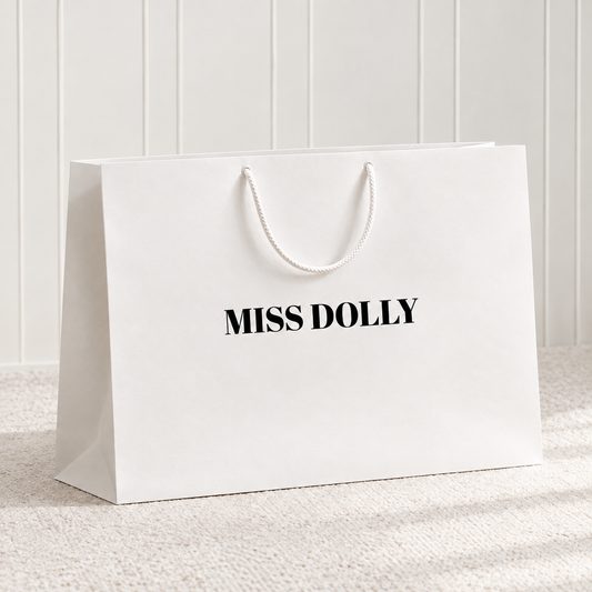 Custom Branded Extra Large Landscape White Paper Gift Bag