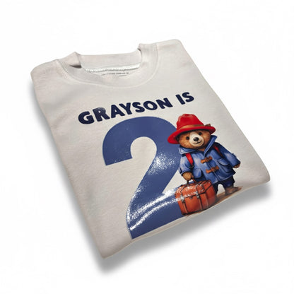 Personalised Children’s Birthday T-Shirt - Paddington Bear Design