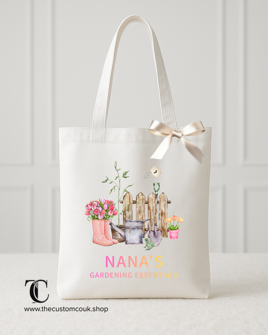 Personalised Nana’s Gardening Tote Bag
