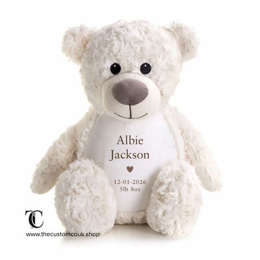 Personalised Teddy Bear | Custom Soft Toy Keepsake Gift