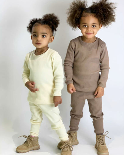 Personalised Loungewear - Biscuit Matching Family Set