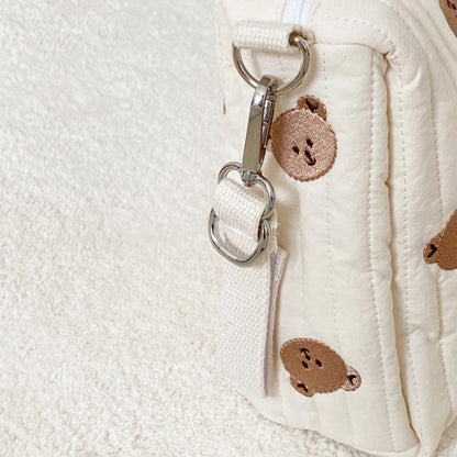 Personalised Stroller Pouch – Embroidered Teddy Bear