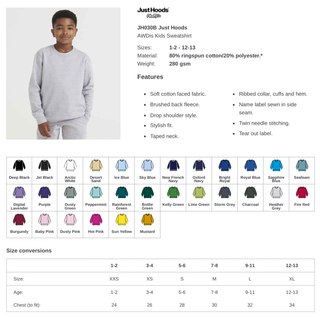 Kids Sweatshirt | AWDis