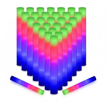 Personalised Foam Glow Stick | Multicoloured Flashing Light-Up Wand