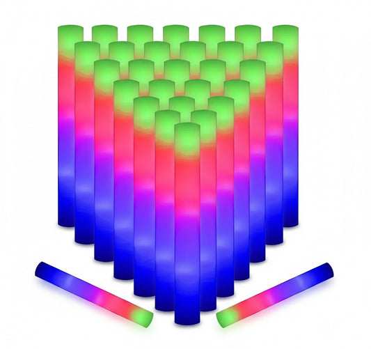 Personalised Foam Glow Stick | Multicoloured Flashing Light-Up Wand