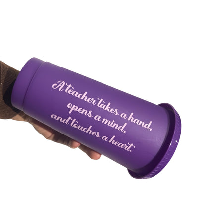 Personalised reusable tumbler with printed name, straw and lid — 16oz cup designed for iced drinks and gifts by The Custom Company UK.