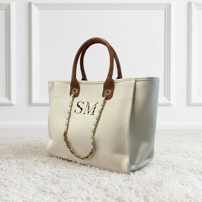 Personalised Canvas Chain Tote Bag