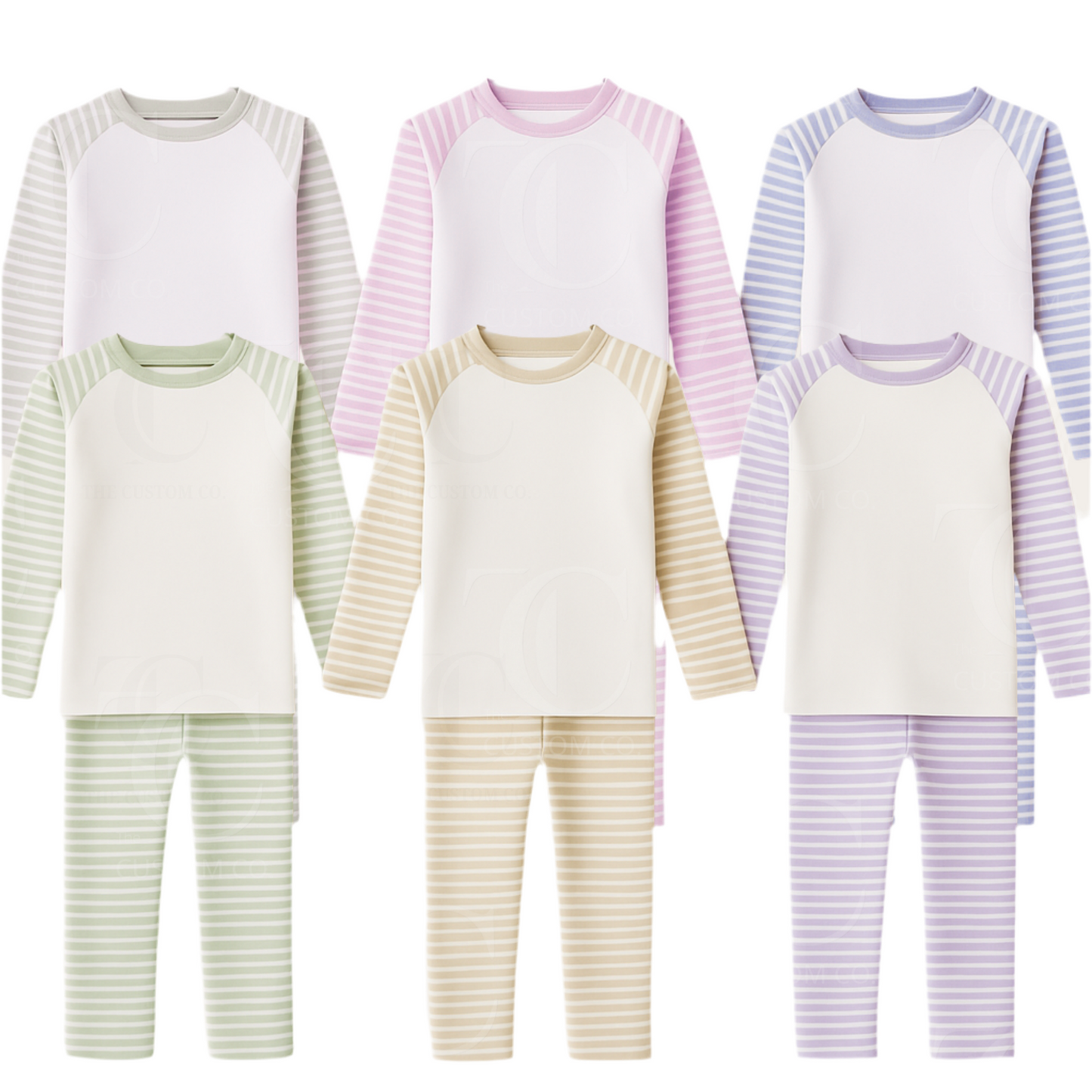 Personalised kids cotton pyjama set with custom name or design — personalised sleepwear by The Custom Company UK.