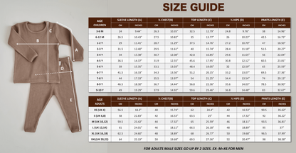 Personalised Loungewear - Biscuit Matching Family Set