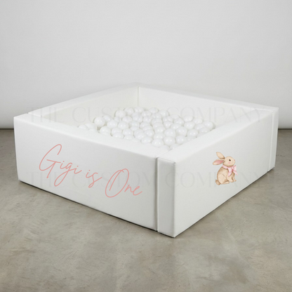 Some Little Bunny Is One Ball pit soft play customisation