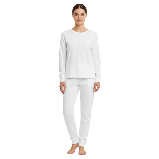 Women’s custom white pyjamas