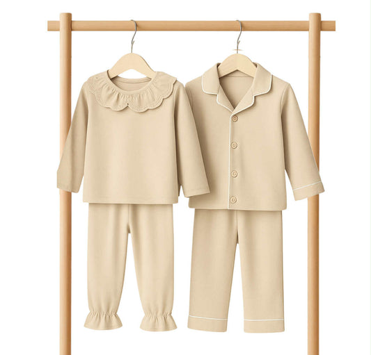 Personalised Kids Classic Style Soft Cotton Pyjama Sets