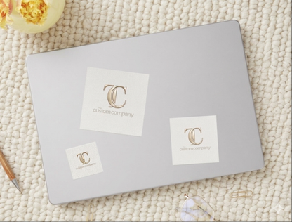 Custom printed stickers for packaging and branding UK small business